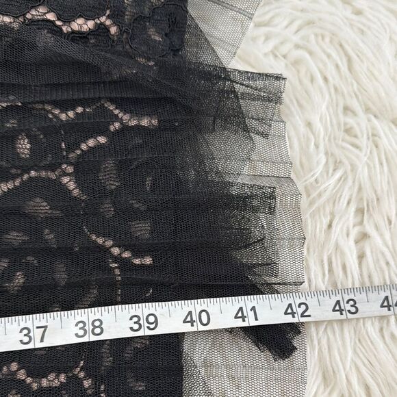 ADRIANNA PAPELL Elegant Black Lace Dress Size 8 - Picture 9 of 10